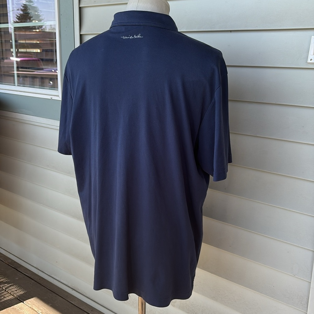 Travis Mathew navy blue golf polo.  XXL.  Great condition. - Picture 3 of 5